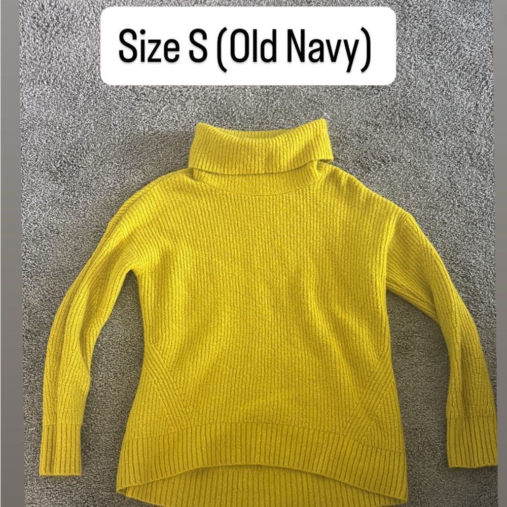 Old Navy Women's Cowl Neck Sweater in Yellow